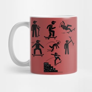 how to ride a skateboard for beginners, skateboard professional Mug